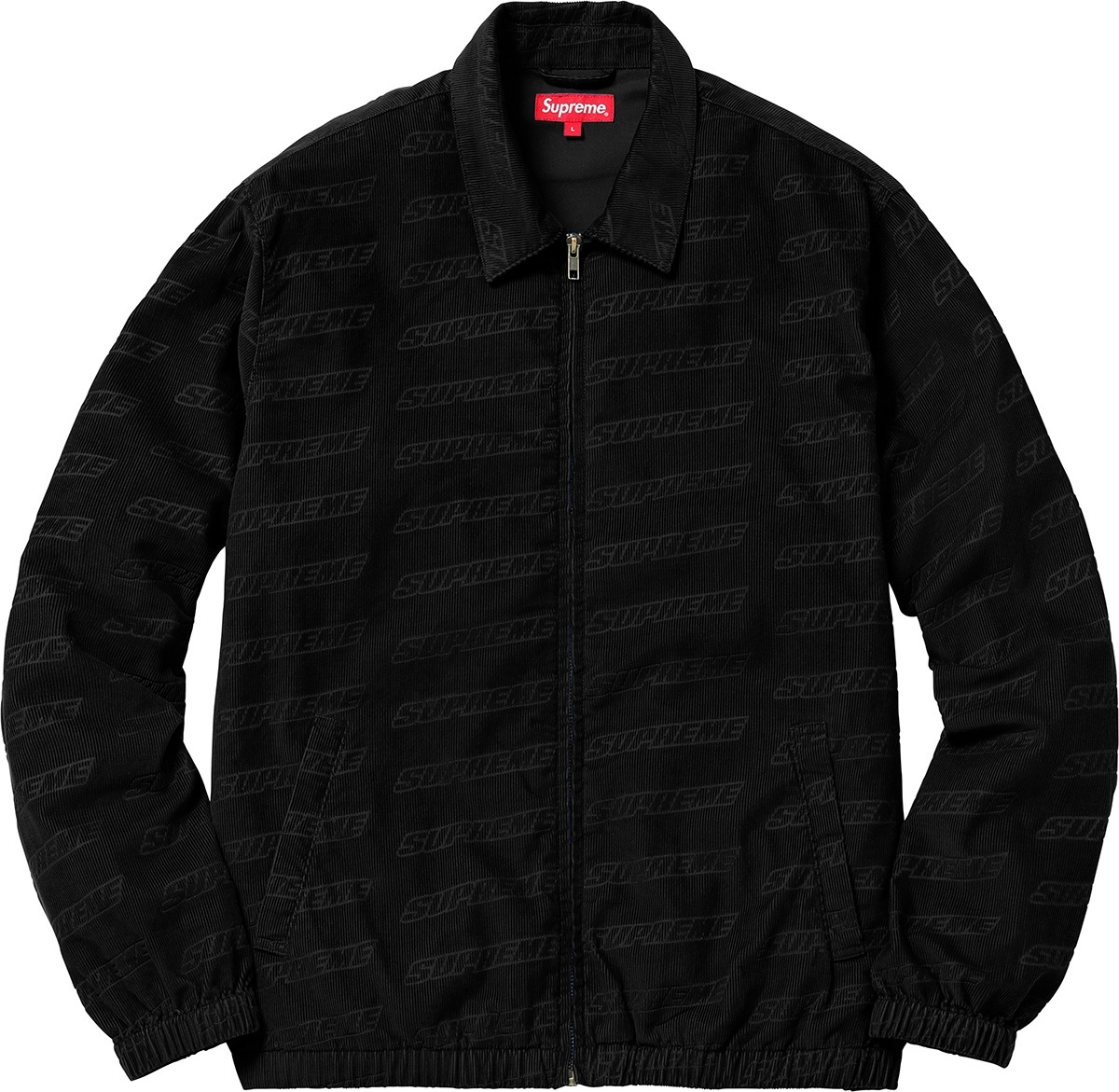 Debossed Logo Corduroy Jacket view 5